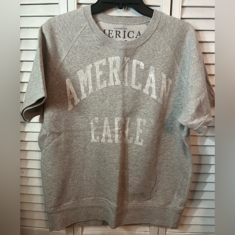 🇺🇸American Eagle Outfitters Vintage Light Gray Crewneck Sweatshirt